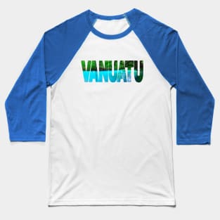 VANUATU - Blue Hole Swimming Paradise Baseball T-Shirt